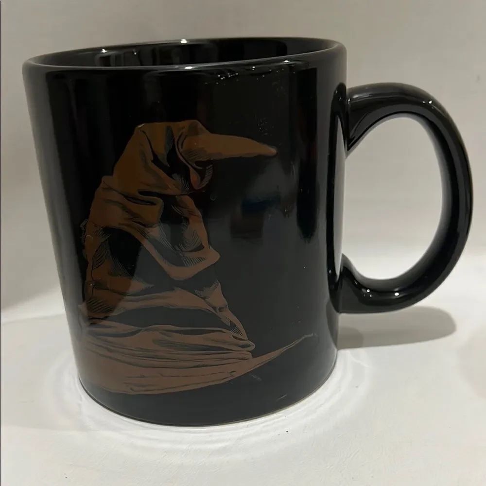 Harry Potter Warner Bros. Black and Brown Mug 20 Oz 4 1/4 Tall 4 In Round